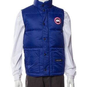Canada Goose Blue Quilted Down Vest, Like New